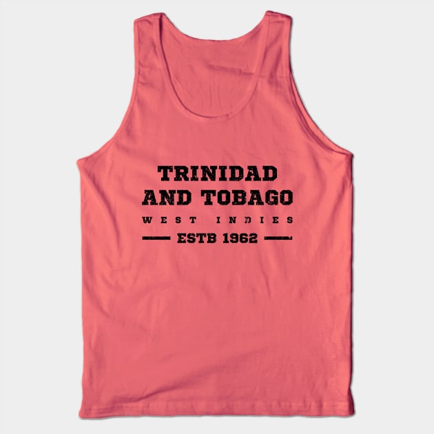 Trinidad and Tobago Estb 1962 West Indies Tank Top by IslandConcepts